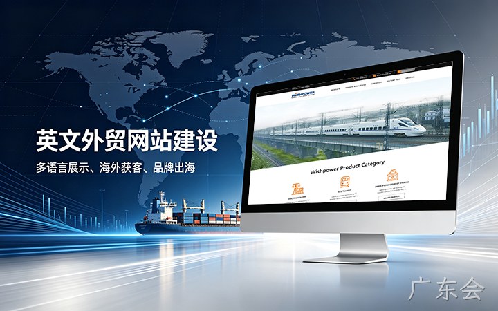 广东会英文外贸独立站建设_跨境电商海外营销网站设计